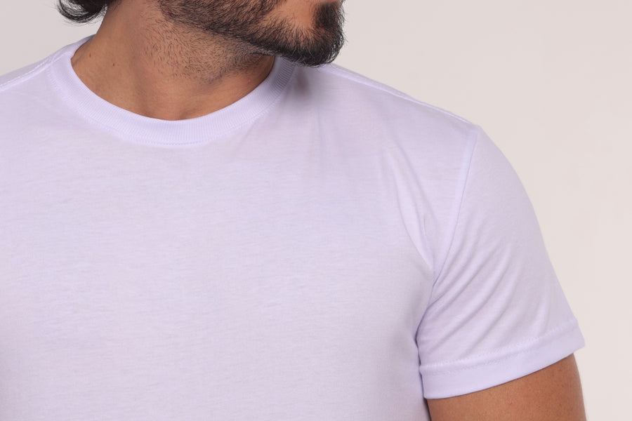 Camisa Branca Gola Careca