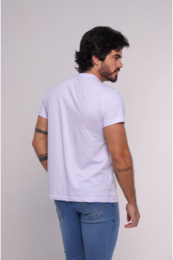 Camisa Branca Gola Careca