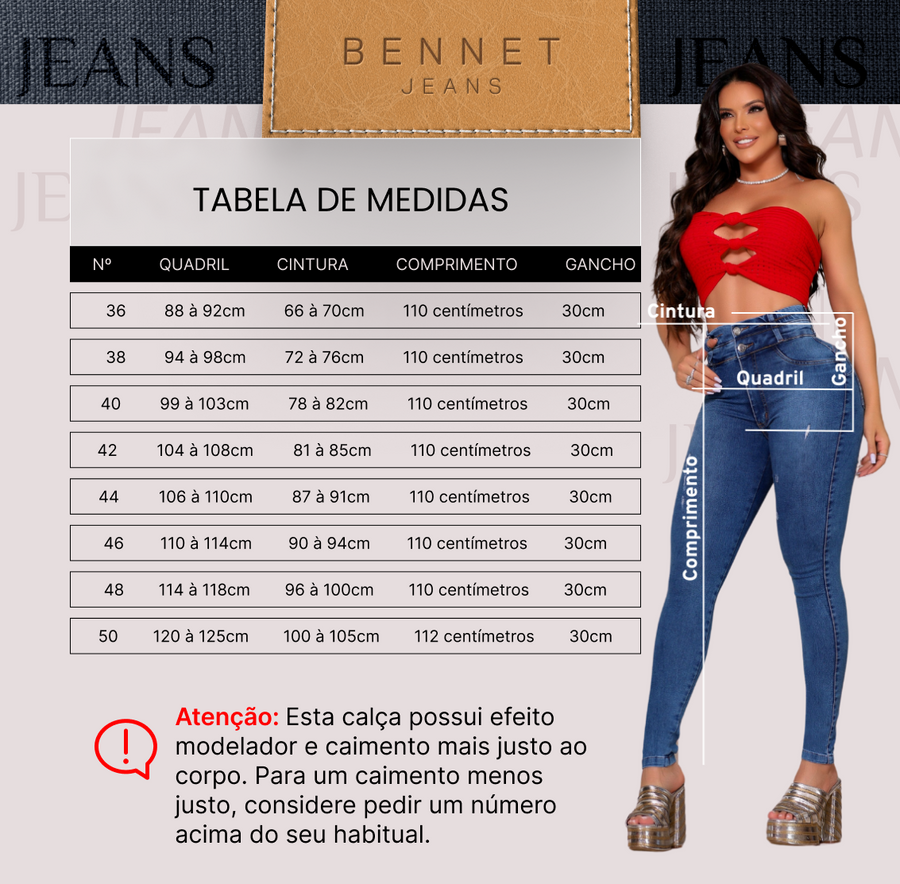Calça Jeans Skinny Cintura Alta 2 Botões Ref: 0CJ08