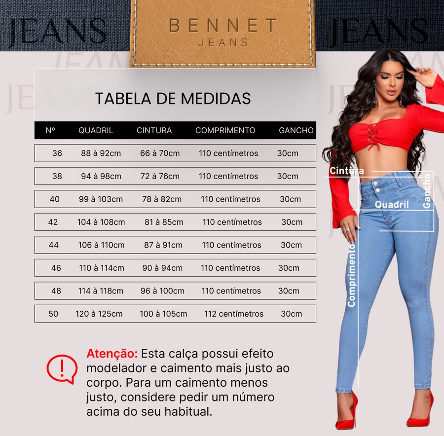 Calça Jeans Skinny 2 Botões Cintura Alta Ref: 0CJ32