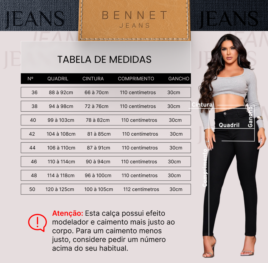 Calça Jeans Skinny Botões na Barra Cintura Alta Ref: 0CJ30