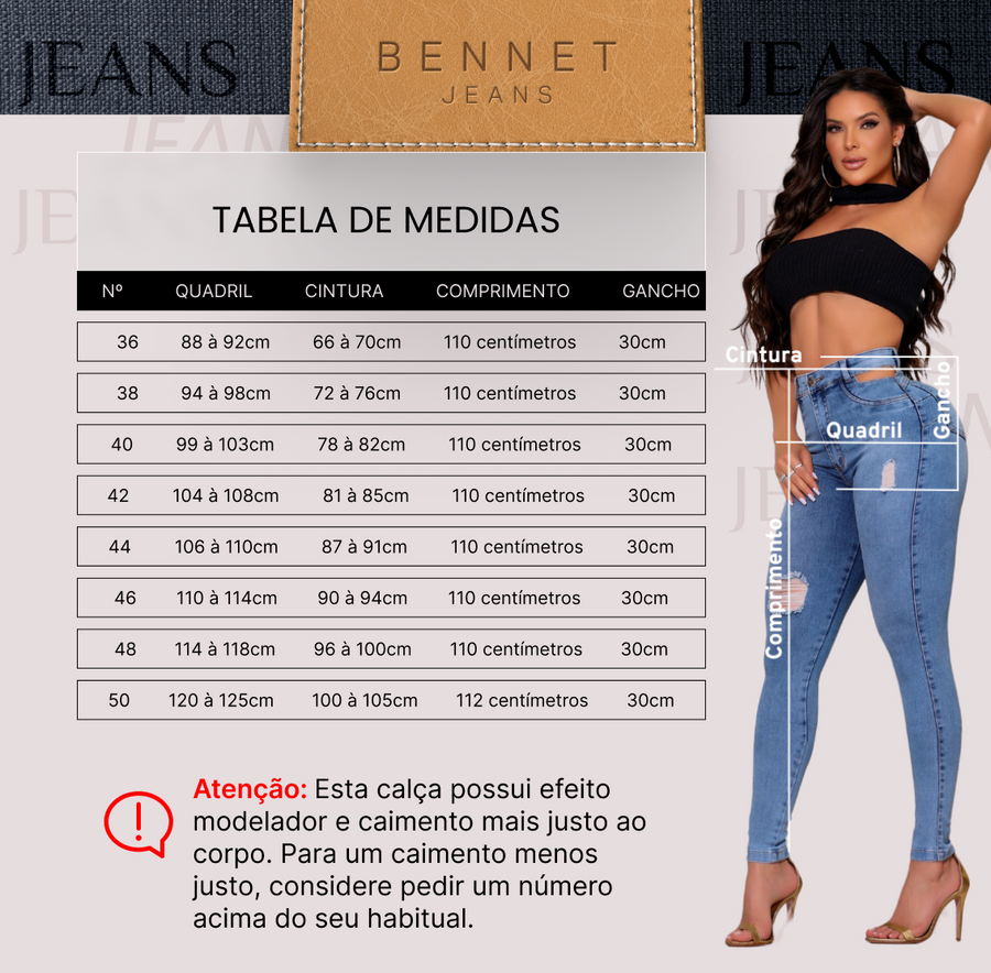 Calça Jeans Skinny Cintura Alta Rasgada Detalhes Ref: 0CJ11