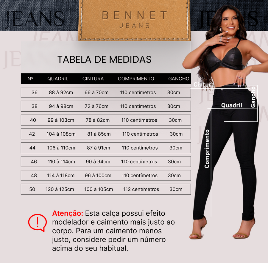 Calça Jeans Skinny Preta Cintura Alta Barra Reta Ref: 0CJ18